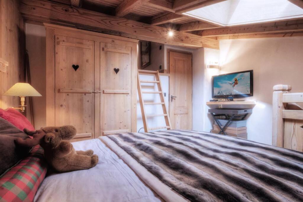 Ferienwohnung Duplex Chaleureux Au Coeur De Megeve 2 P Exterior foto