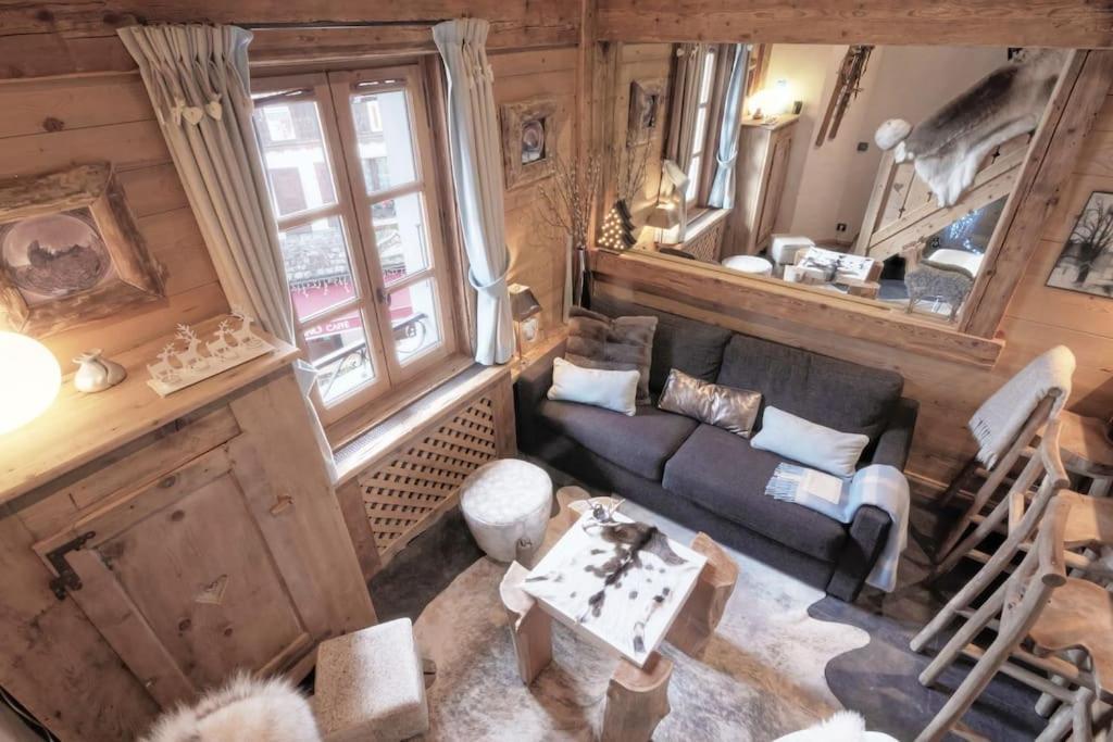 Ferienwohnung Duplex Chaleureux Au Coeur De Megeve 2 P Exterior foto